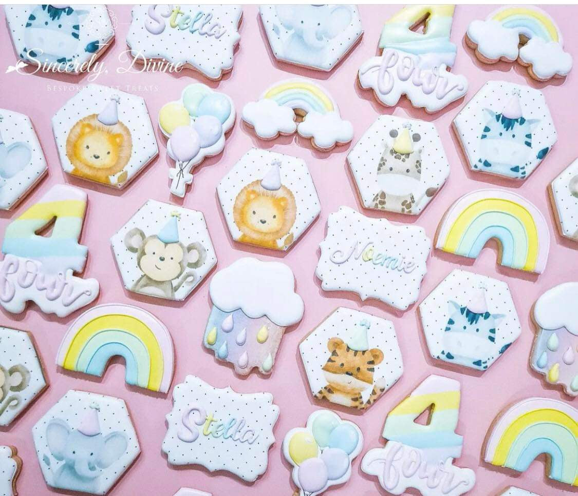 Cloud with Raindrops Cookie Cutter