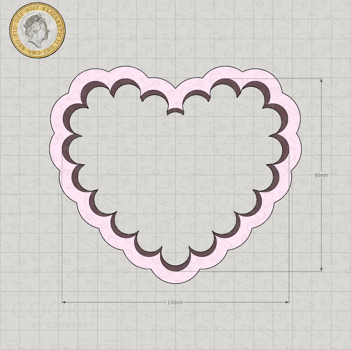 Scalloped Heart Cookie Cutter