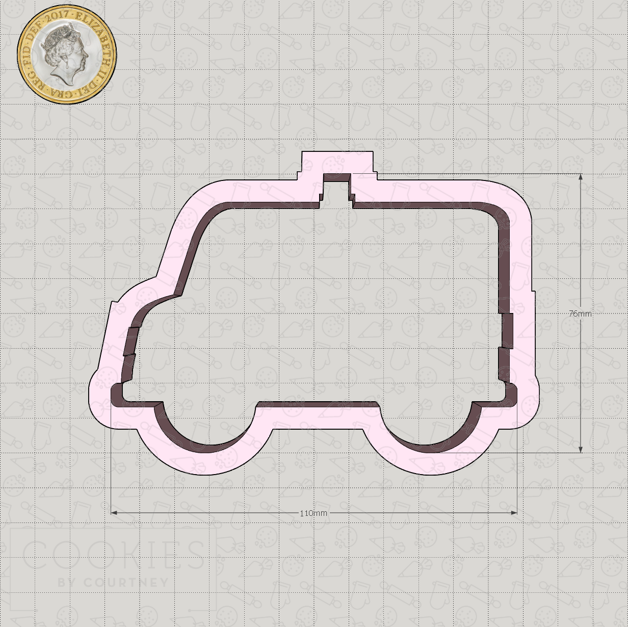 Ambulance Cookie Cutter