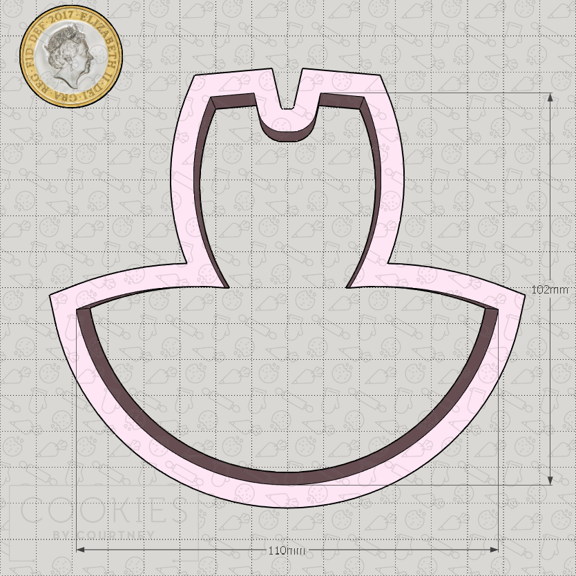 Ballet Tutu Cookie Cutter