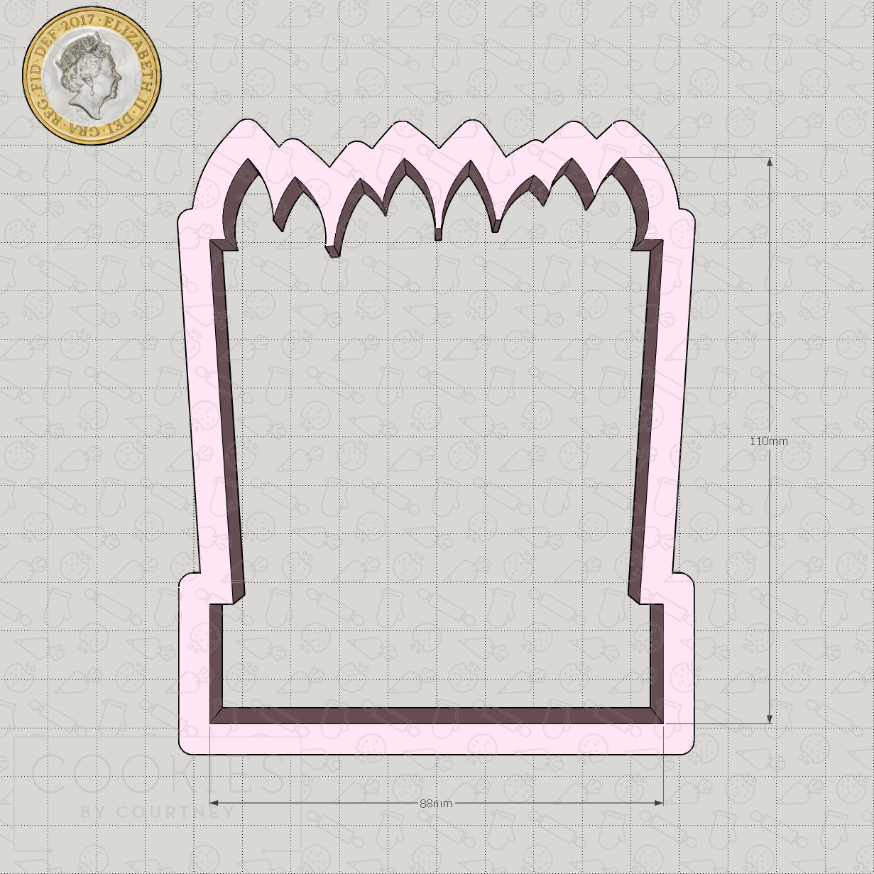 Candle Plaque Cookie Cutter