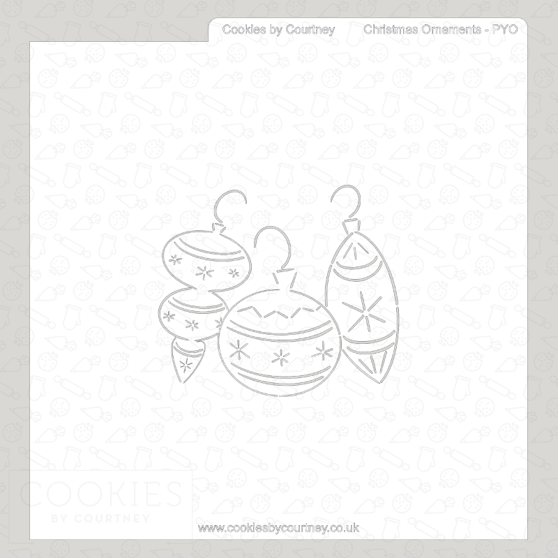 Christmas Ornaments - PYO Stencil