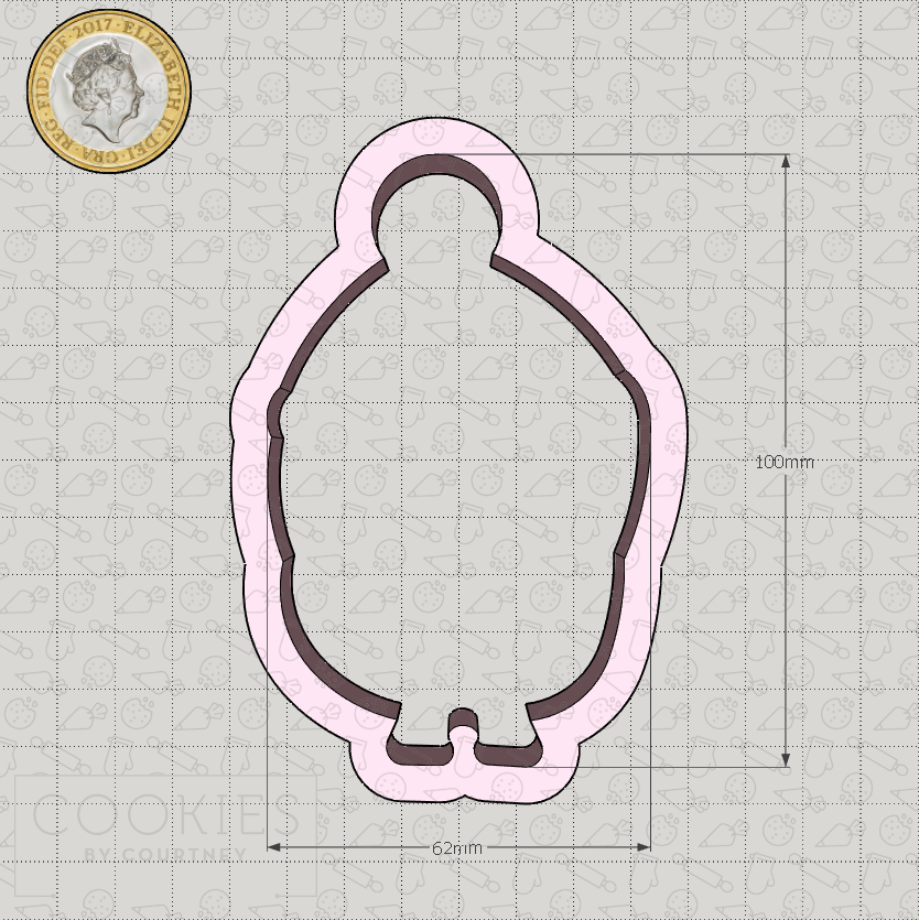 Christmas Sticker - Penguin 2 Cookie Cutter
