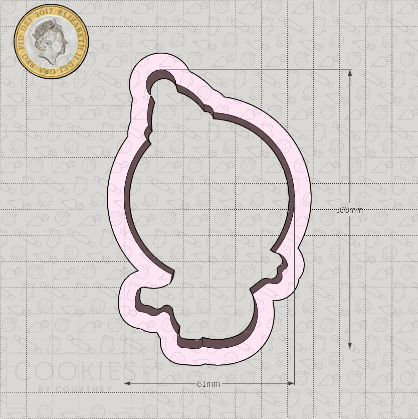 Christmas Sticker - Snowman Cookie Cutter