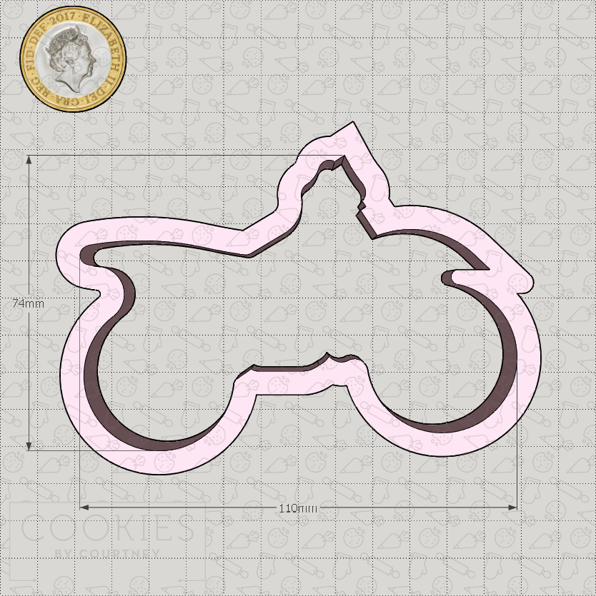 Dirt Bike Cookie Cutter