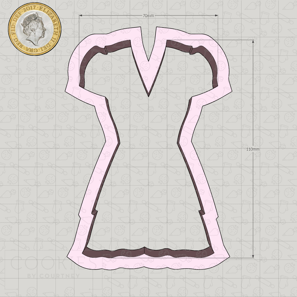 Dress 3 Cookie Cutter