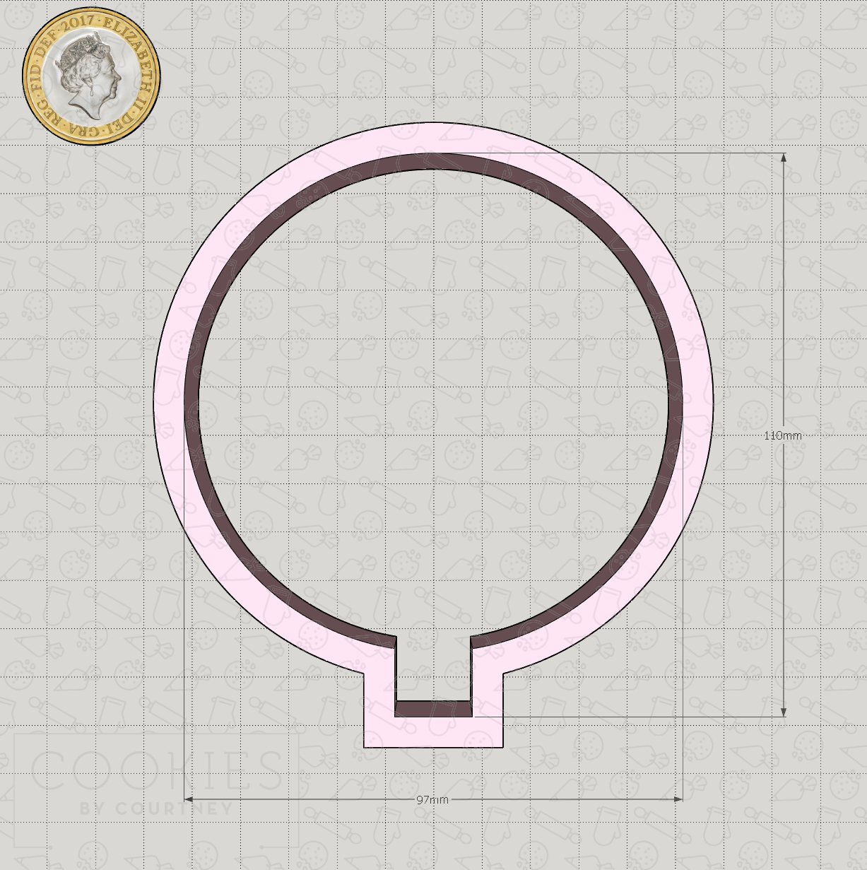 Fan Style 1 Cookie Cutter