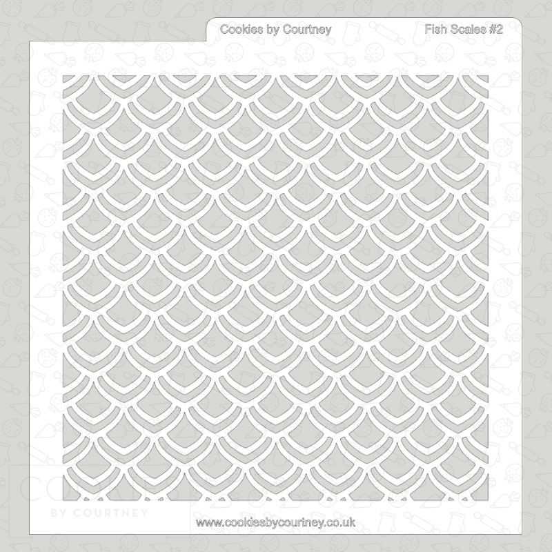 Fish Scales 2 Stencil