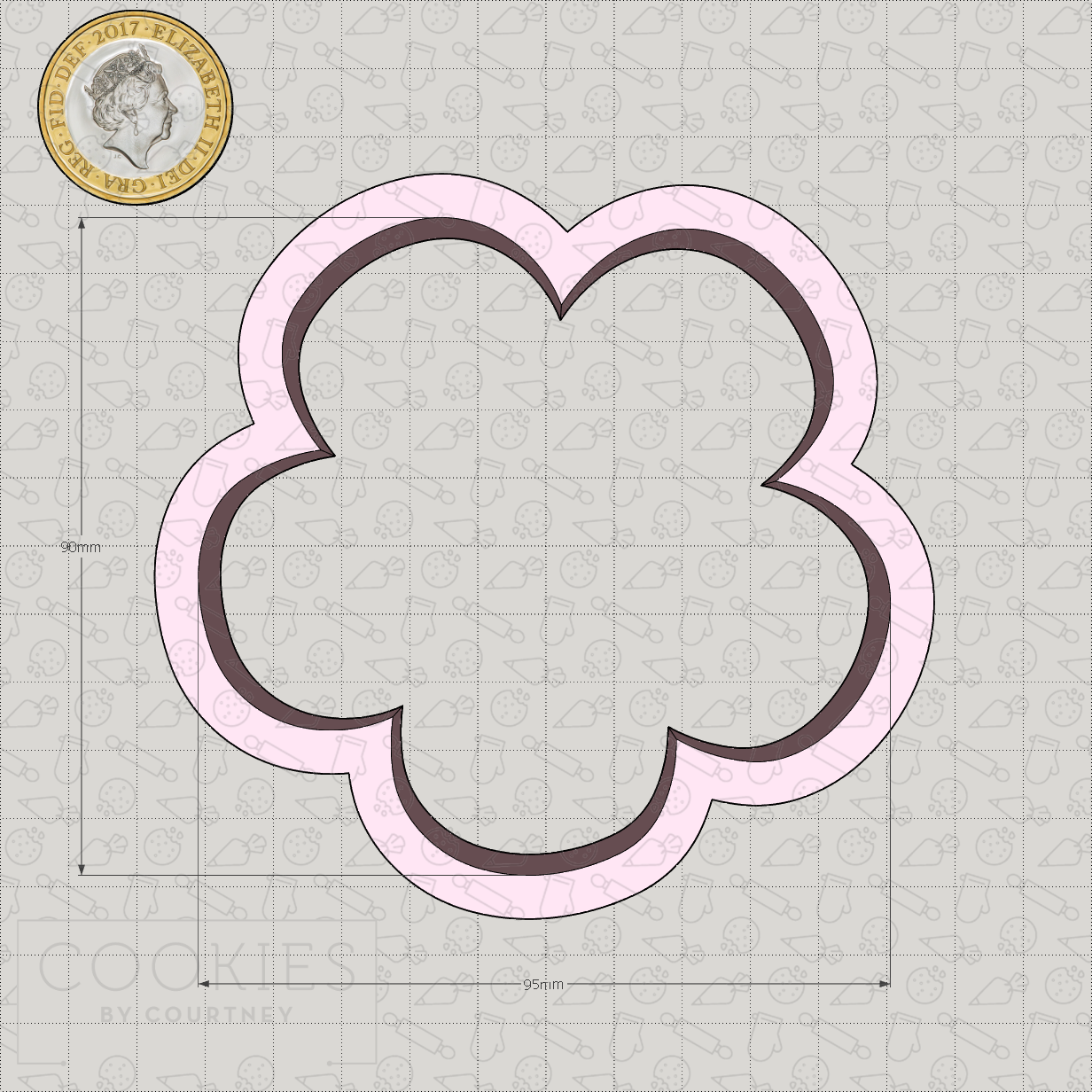 Flower 5 Cookie Cutter