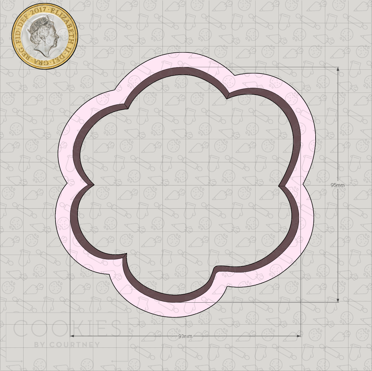 Flower 8 Cookie Cutter
