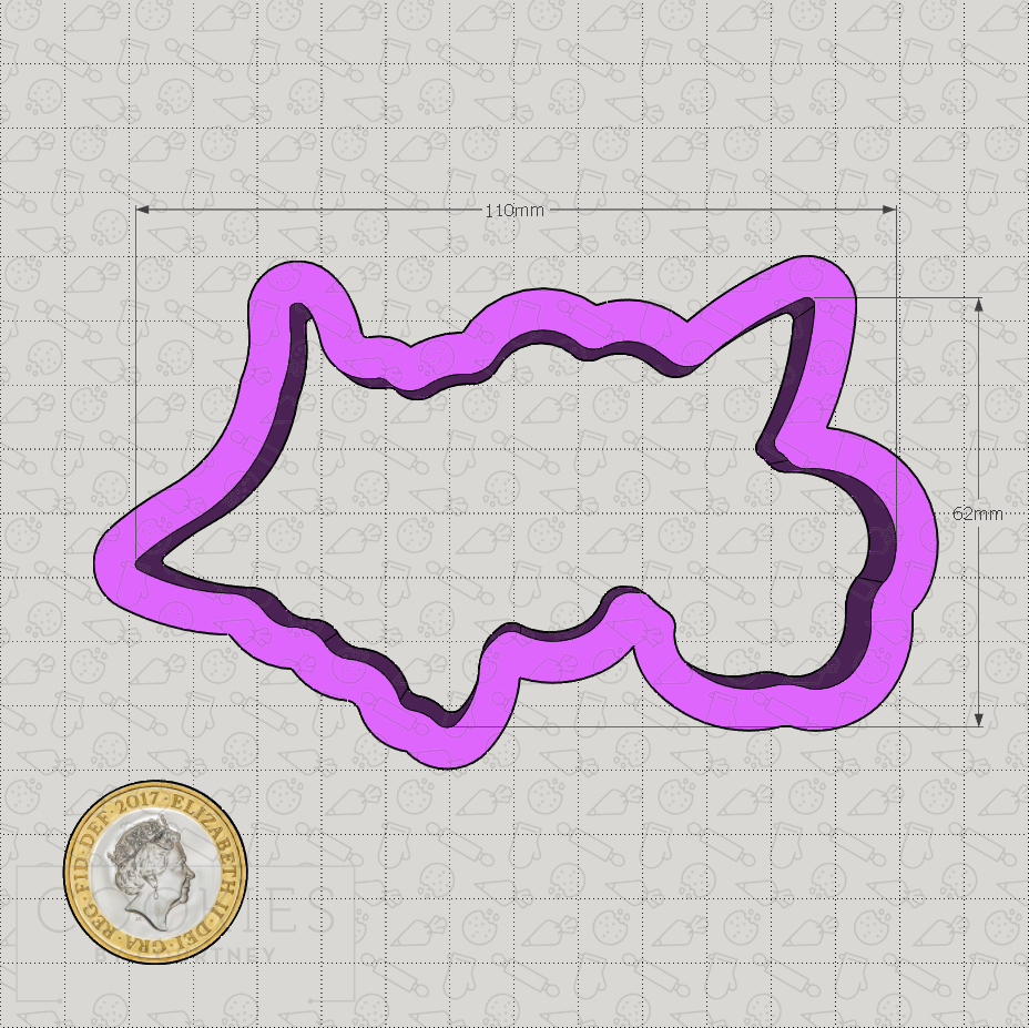 Flower Bunch 2 Cookie Cutter