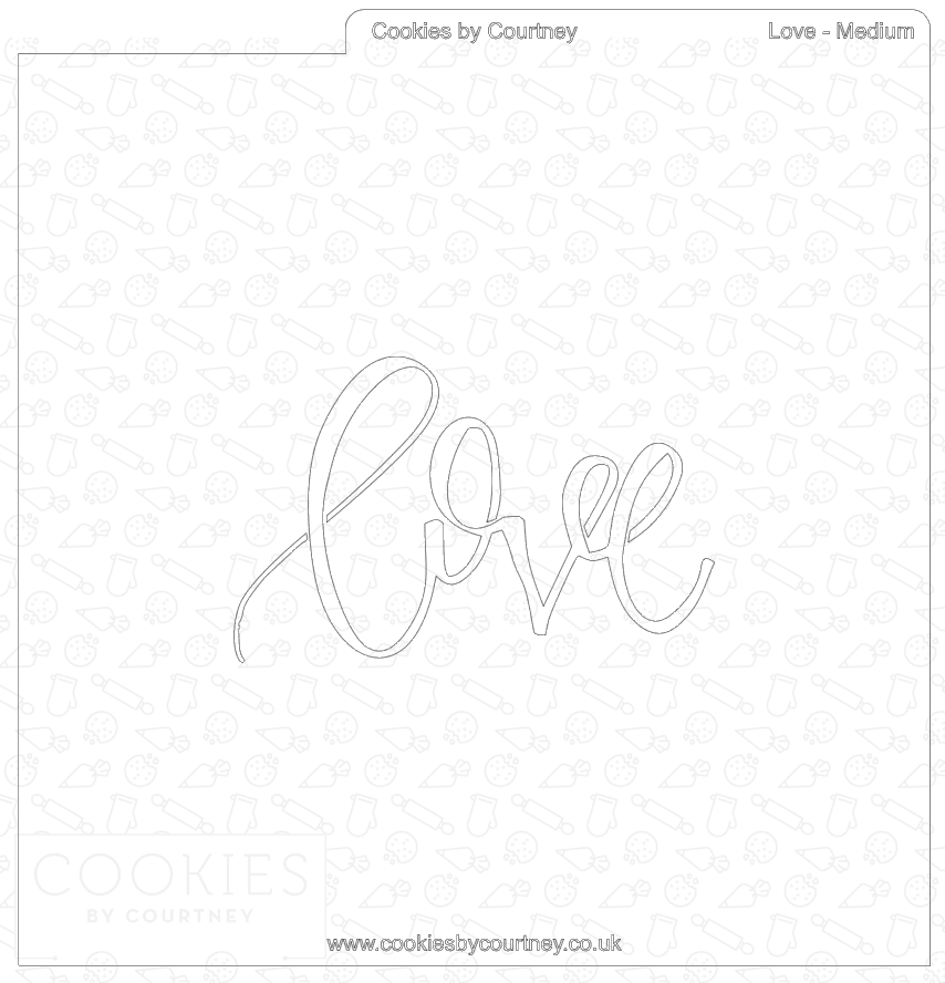 Love Cutter and Stencil Set