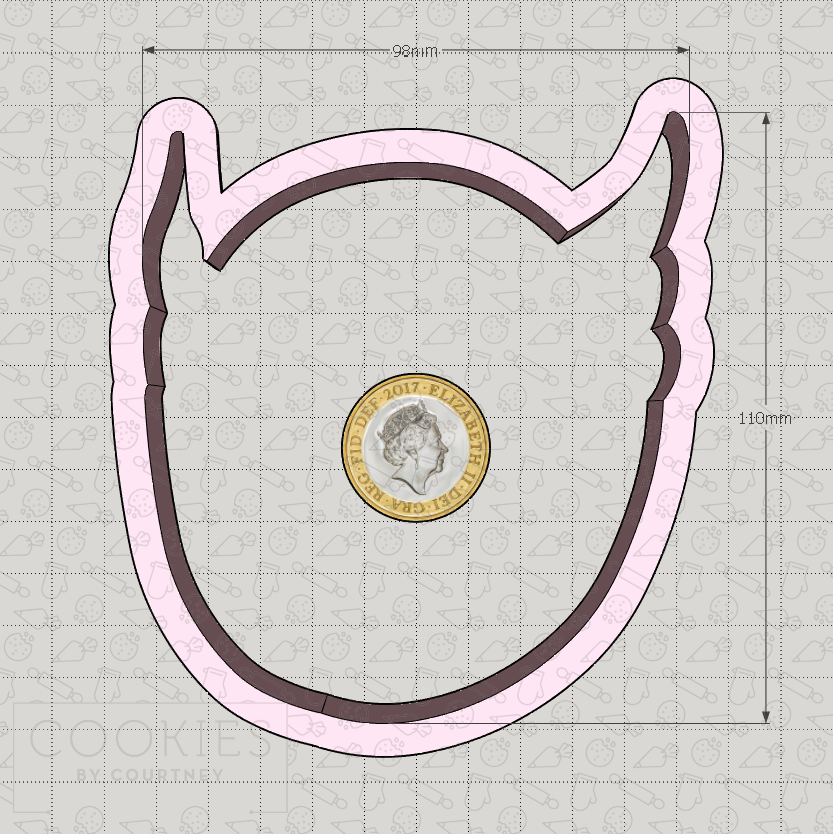 Bedtime Superheroes - Face 3 - Cookie Cutter