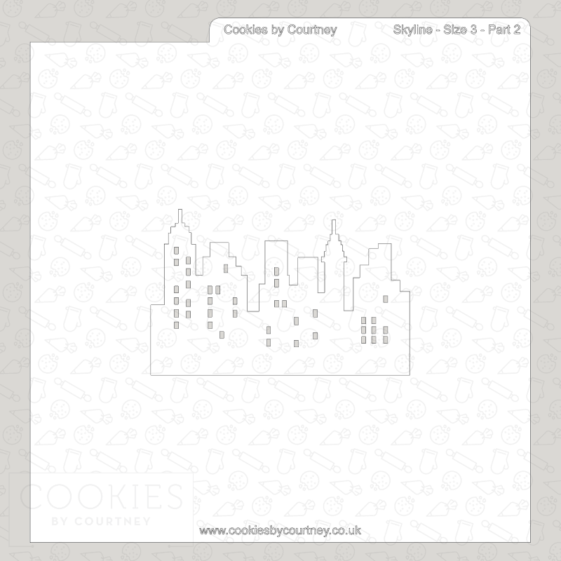 Two-Part Skyline Stencil