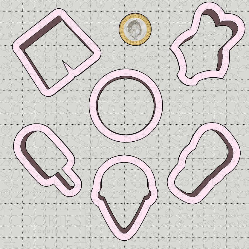 Summer Mini Cookie Cutter Set
