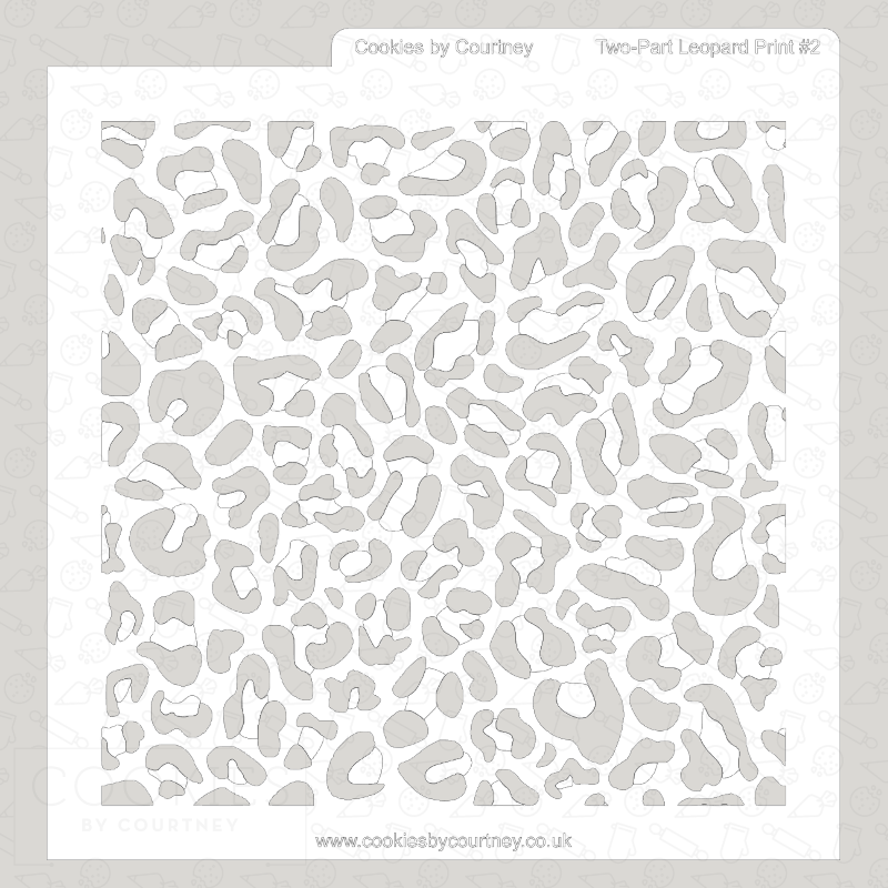 Two-Part Leopard Print Stencil
