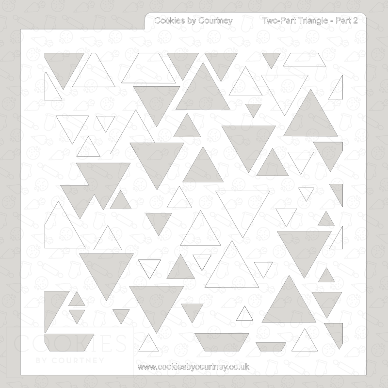 Two-Part Triangle Stencil