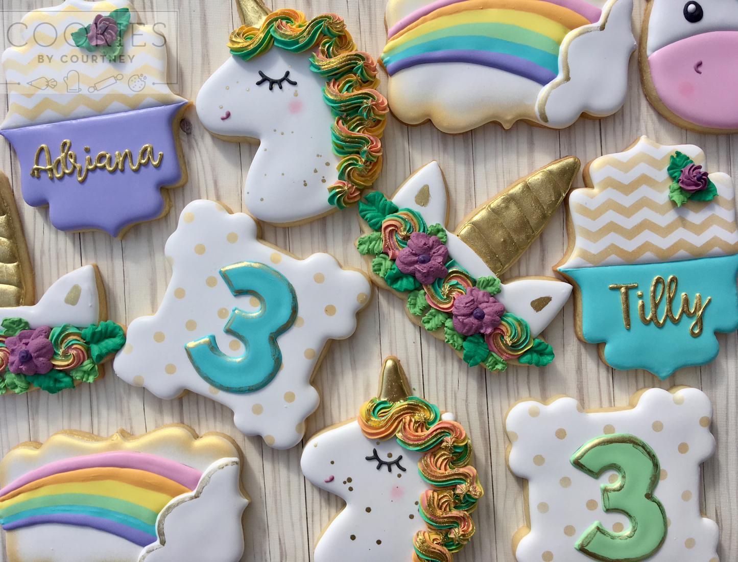 Unicorn with Flowers Cookie Cutter
