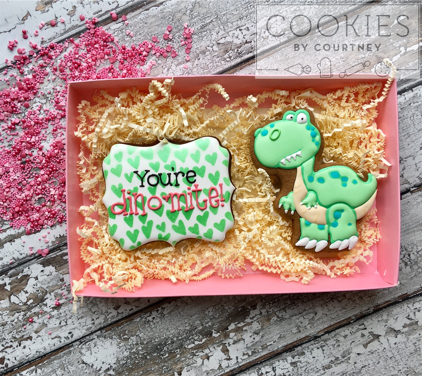 Hand-drawn Hearts Stencil