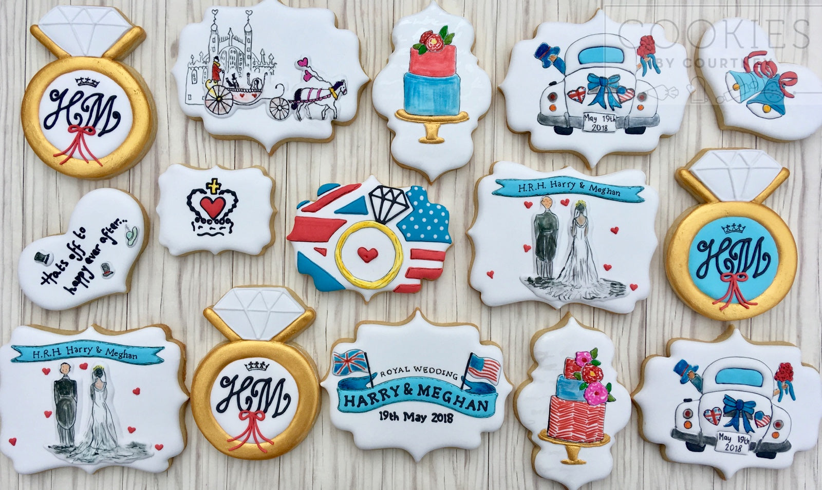 Celebrating the Royal Wedding with Cookies for Harry and Meghan