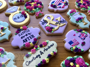 Wedding Cookies for Courtney and Andrew