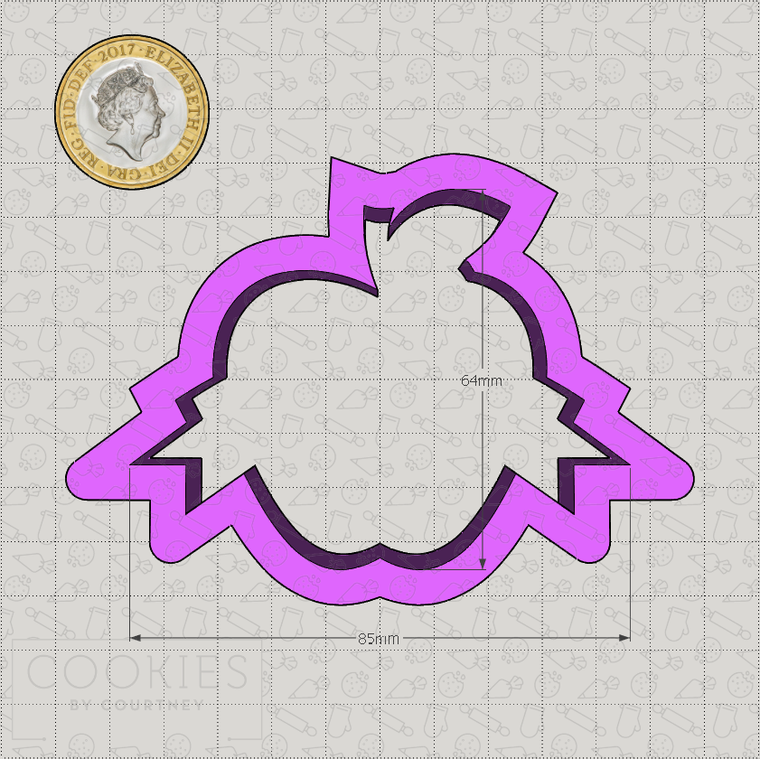 Apple and Banner Cookie Cutter – Cookies by Courtney