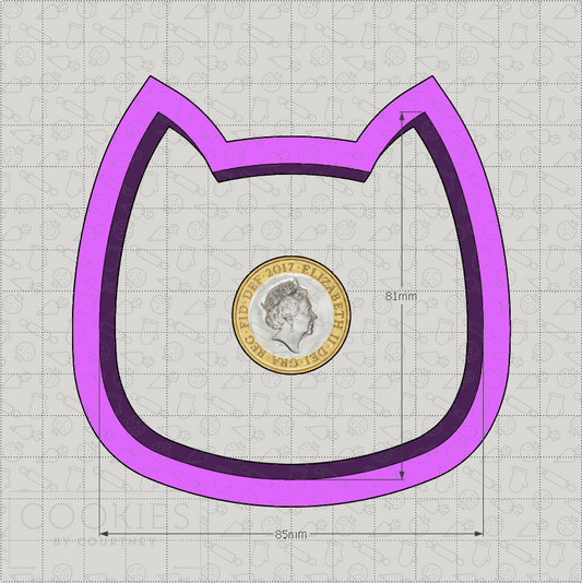 Cat Face Cookie Cutter