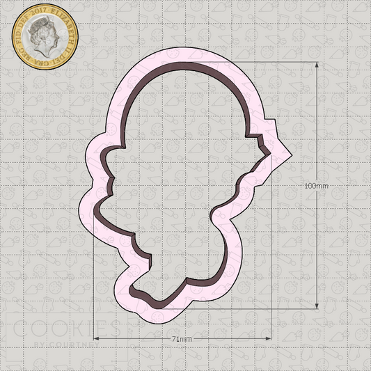 Christmas Sticker - Fairy Cookie Cutter