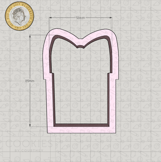 Christmas Sticker - Present 2 Cookie Cutter