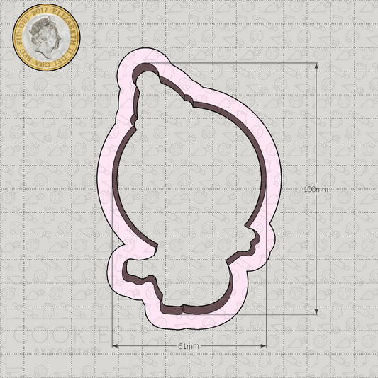 Christmas Sticker - Snowman Cookie Cutter