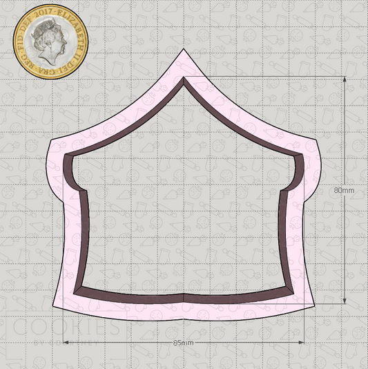 Circus Tent Cookie Cutter