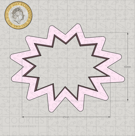 Comic Book Exclamation Cookie Cutter