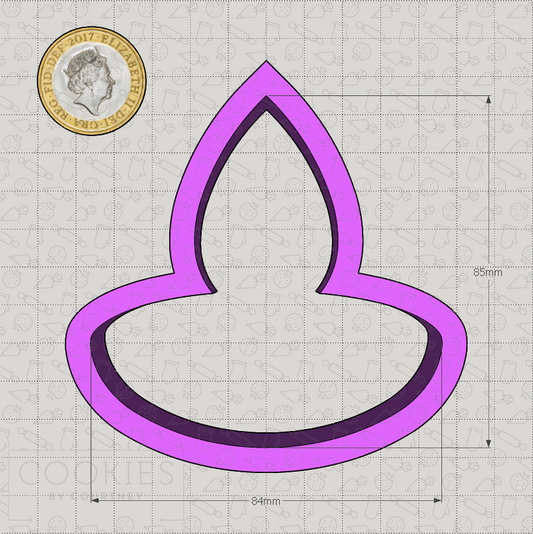 Diwali Candle Cookie Cutter