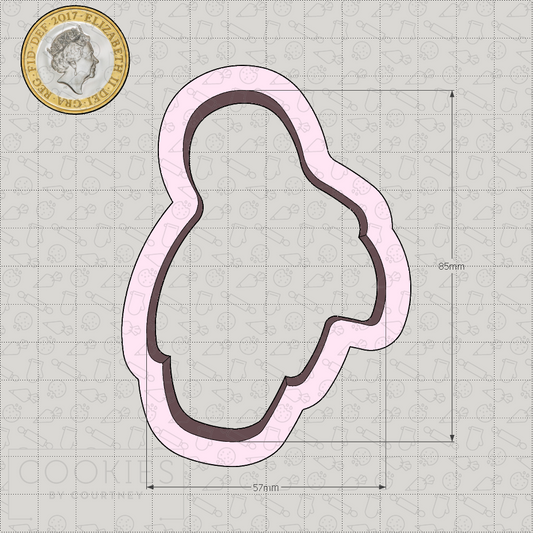 Cartoon Duck Character Cookie Cutter