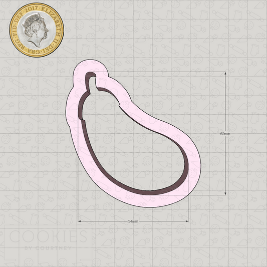 Eggplant Cookie Cutter