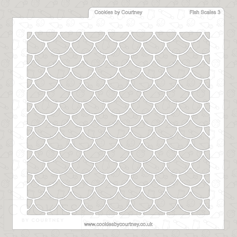 Fish Scales 3 Stencil β Cookies by Courtney