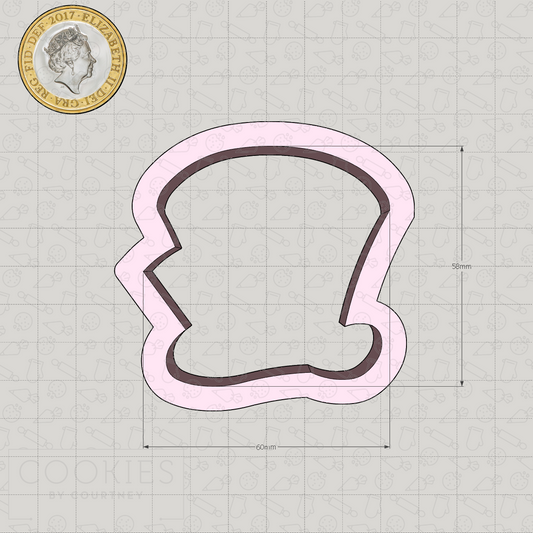 Hat with Tag Cookie Cutter