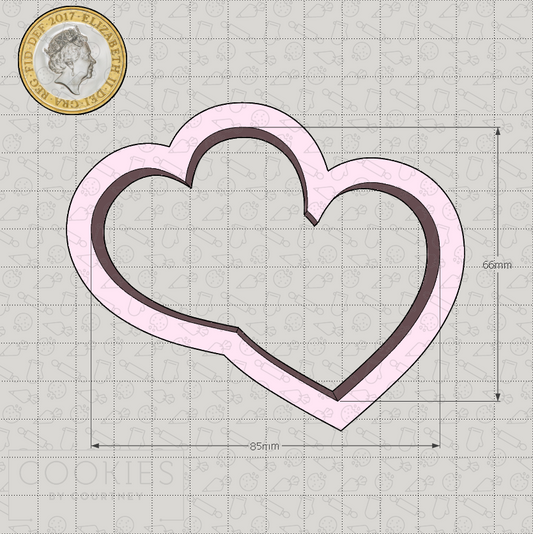 Heart-Shaped Chocolate Box Cookie Cutter