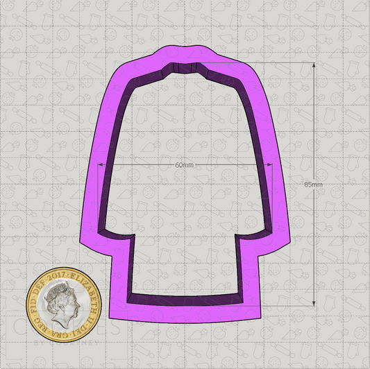 Lab Coat Cookie Cutter