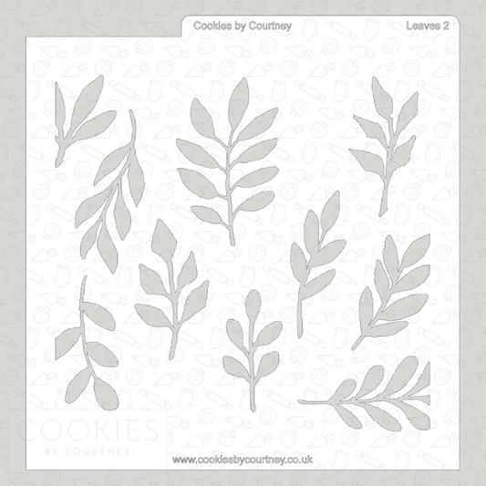 Leaves 2 Stencil