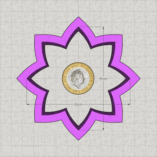 Lotus Flower Cookie Cutter