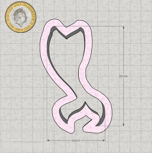 Mermaid Tail Cookie Cutter