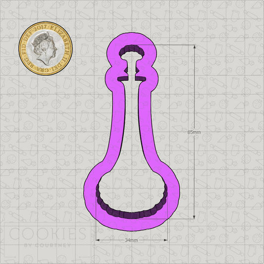 Perfume Bottle #3 Cookie Cutter
