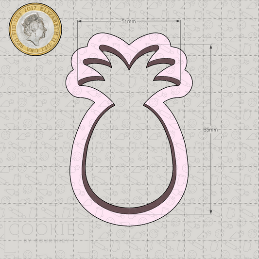 Pineapple Cookie Cutter