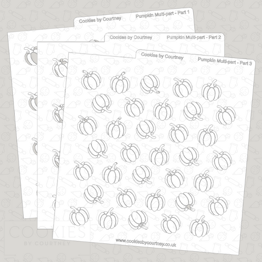 Three-Part Pumpkin Stencil