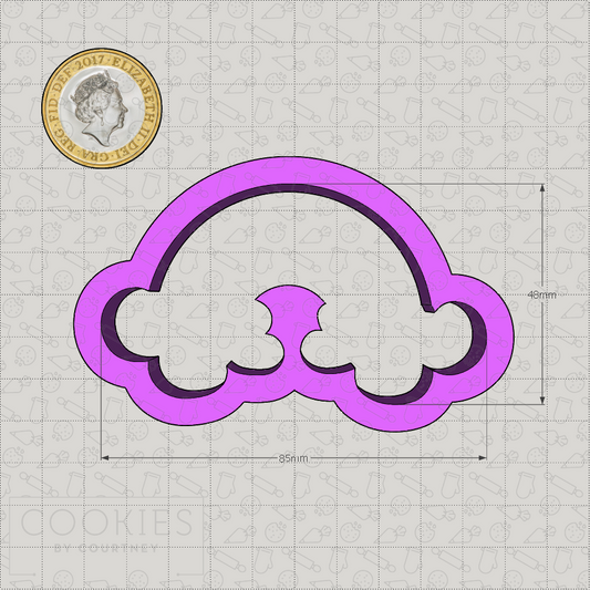 Rainbow and Clouds Cookie Cutter