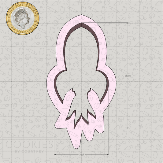Rocket Cookie Cutter