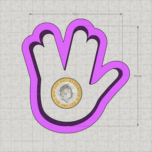 Science Fiction Hand Cookie Cutter