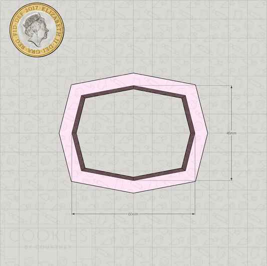 Stretched Octagon Cookie Cutter