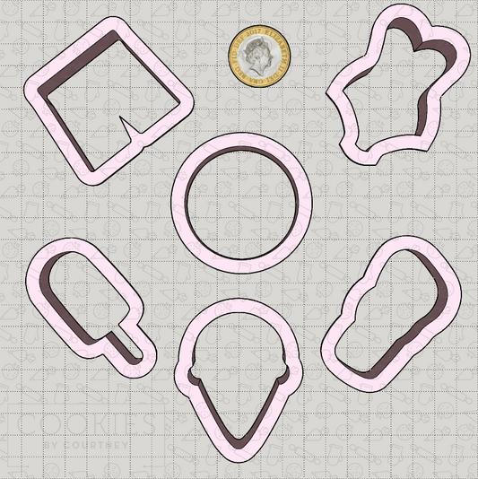 Summer Mini Cookie Cutter Set